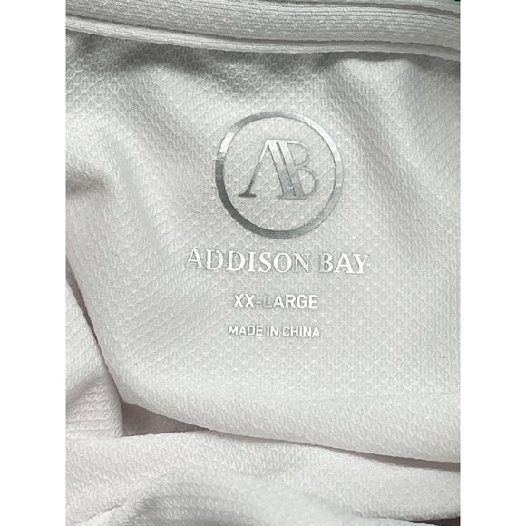 Addison Bay White Tennis Dress Sleeveless Pleated Skirt & Green Collar Sz XXL - Picture 6 of 6